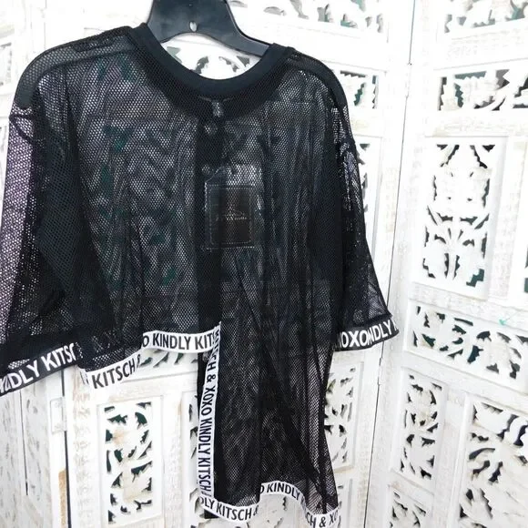 Sheer Black Top Size M - Picture 6 of 8